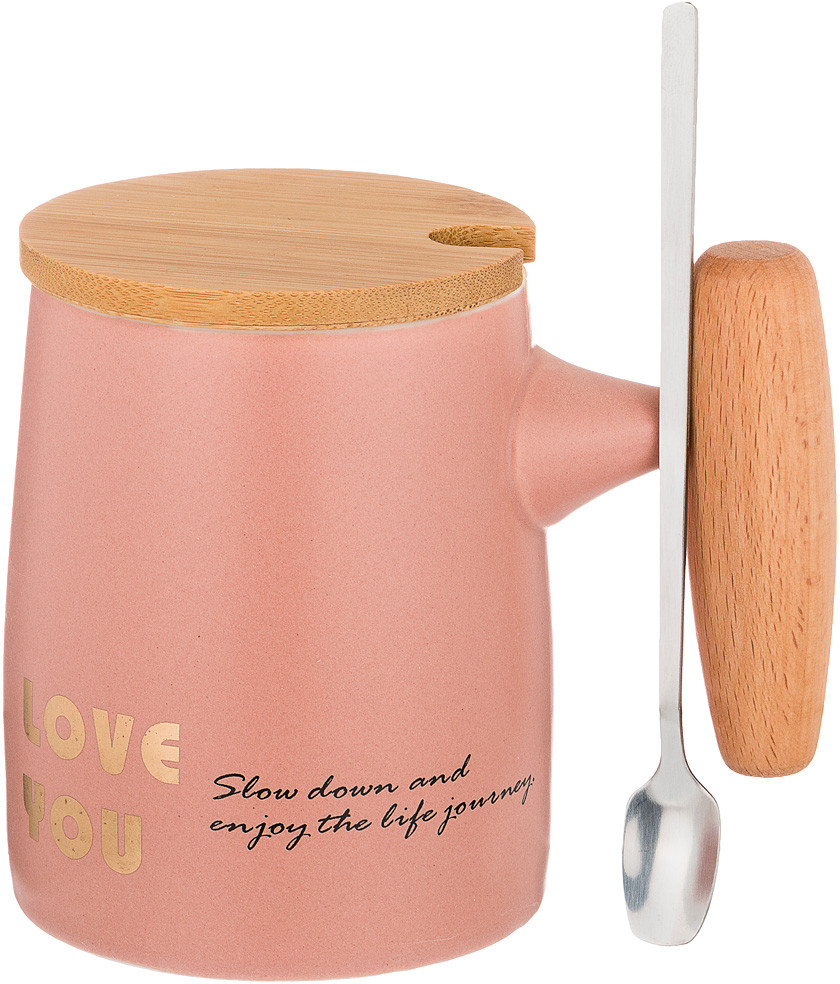 Кружка с крышкой и ложкой «Break Time» | Break Time | Lefard