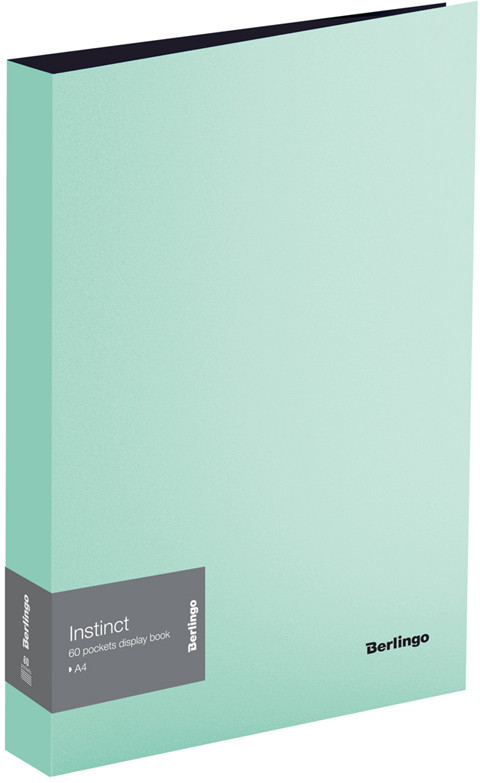 Папка с 60 прозрачными вкладышами А4 | Instinct | Berlingo