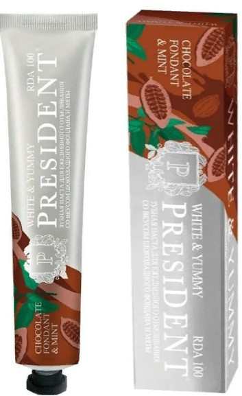 Зубная паста «Шоколадный фондан с мятой» | White & Yummy | President