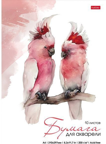 Набор бумаги для акварели | Какаду | BG