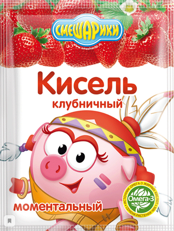 Кисель клубничный «Смешарики» | Трапеза