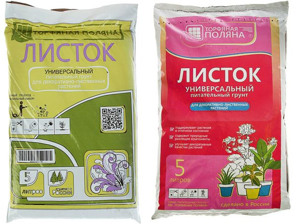 Грунт для декоративно-лиственных растений «Листок» | Торфяная поляна