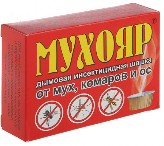 Шашка дымовая от мух, комаров и ос