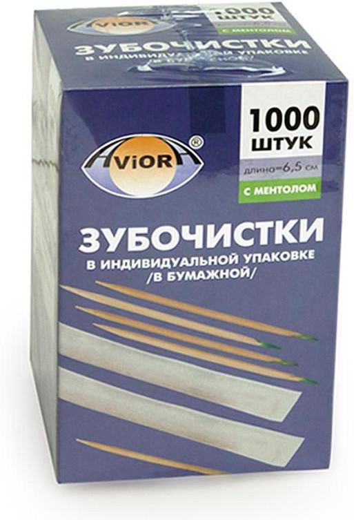 Зубочистки бамбуковые с ментолом | Aviora