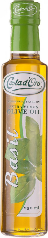 Масло оливковое нерафинированное с ароматом базилика | Costa d'Oro