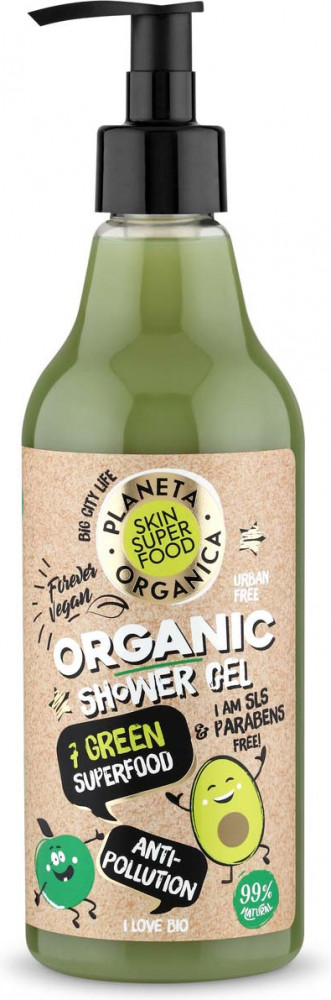 Гель для душа «Anti-pollution» | Skin Super Food | Planeta Organica