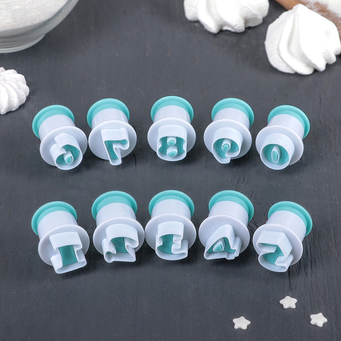 Набор плунжеров кондитерских «Цифры» | Плунжеры кондитерские