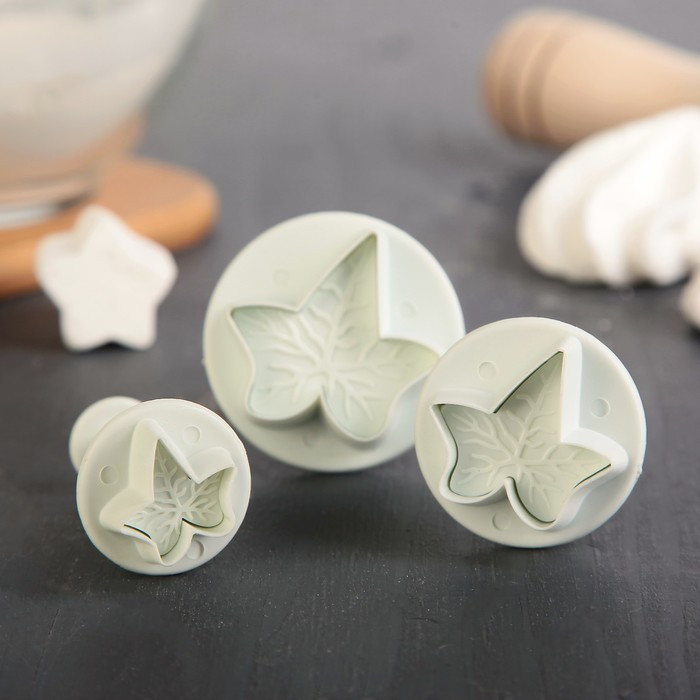 Набор плунжеров кондитерских «Листья» | Плунжеры кондитерские | Доляна