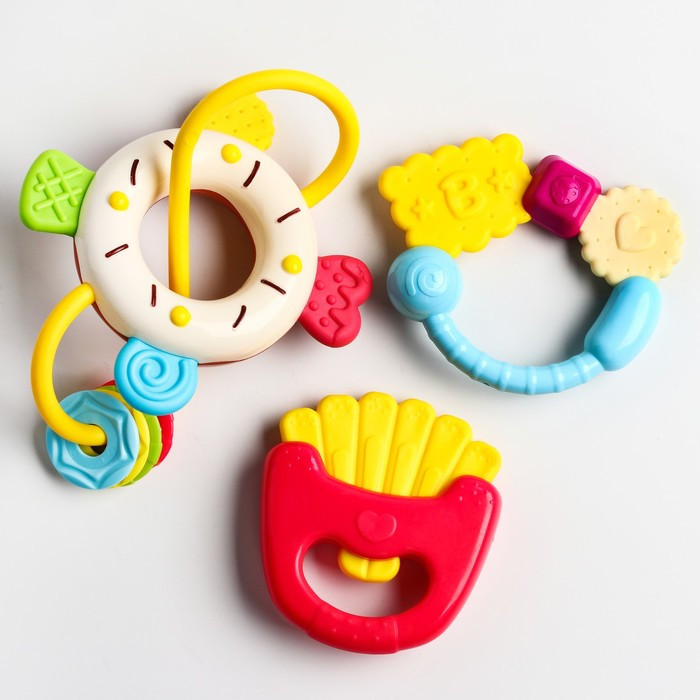 Набор погремушек-прорезывателей «Сладости» | Candy bar | Крошка Я