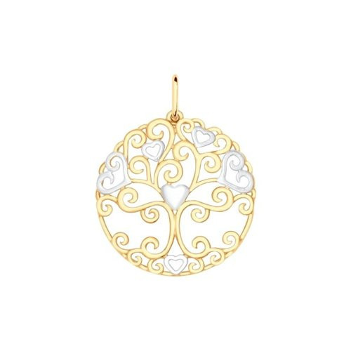 Подвеска из золочёного серебра | SOKOLOV