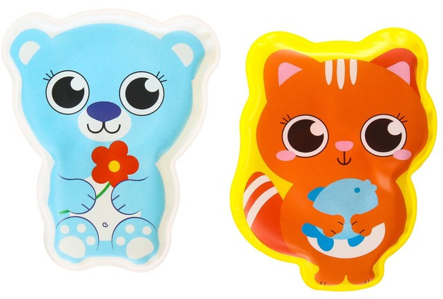 Набор игрушек для купания «Мишка и кошечка» | ПВХ игрушки | Крошка Я