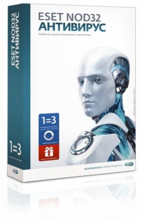 ESET NOD32 Антивирус + Bonus универсальная лицензия на 1 год на 3ПК