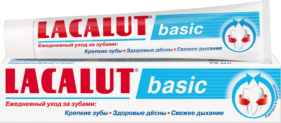 Зубная паста фторсодержащая «Basic» | Lacalut
