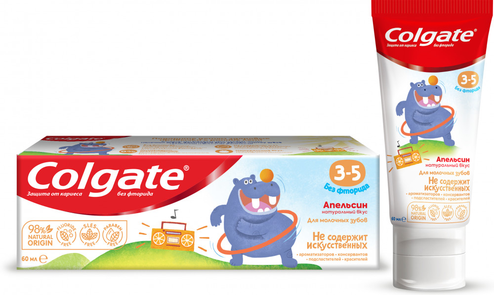 Зубная паста детская без фторида «Нежная мята» | Kids | Colgate