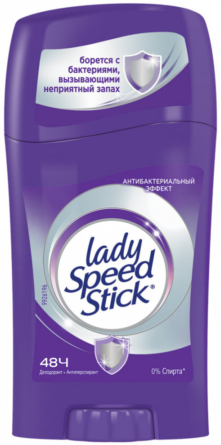 Дезодорант-антиперспирант твердый «Антибактериальный эффект» | Lady Speed Stick