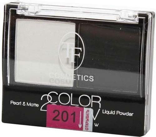 Тени для век «Color Show», оттенок 201 Белый и черный | Triumph