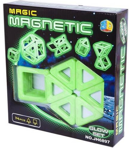 Конструктор магнитный «Неон» | Наша игрушка