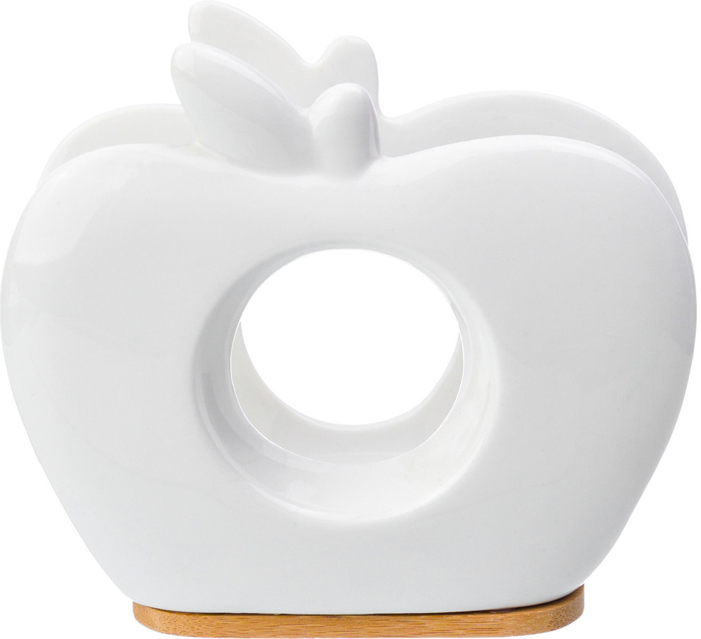 Салфетница на деревянной подставке «Яблоко» | Elan Gallery