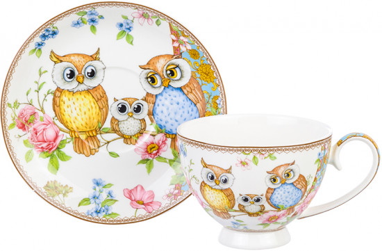 Набор чайный «Совушки»