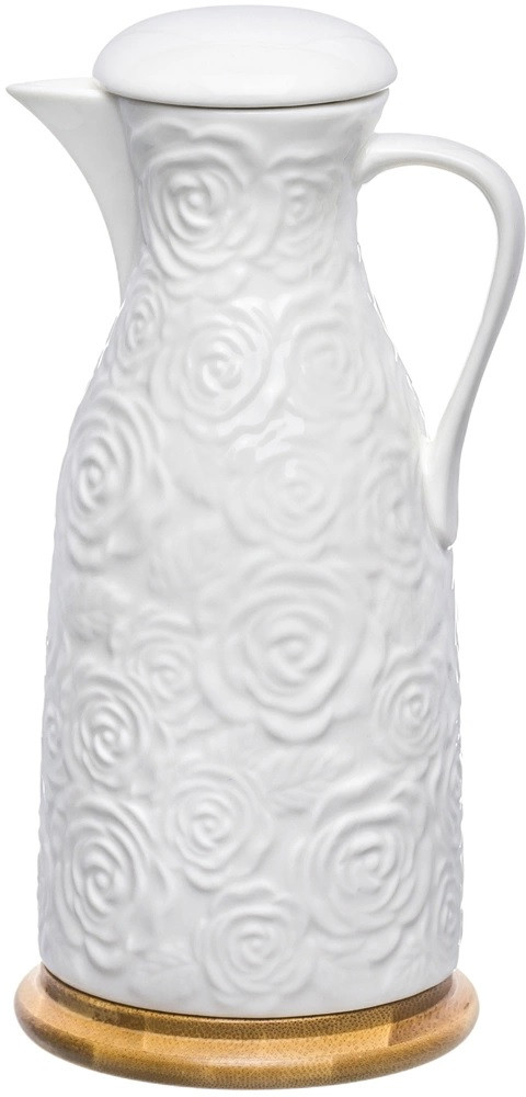 Бутылка для масла и уксуса «Розы» | Белые розы | Elan Gallery