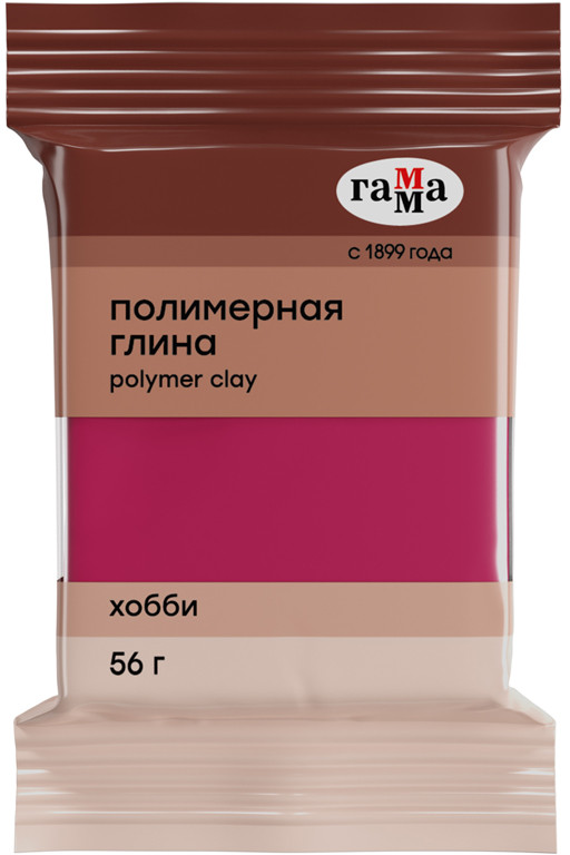 Глина полимерная «Хобби», малиновый | Хобби | Гамма