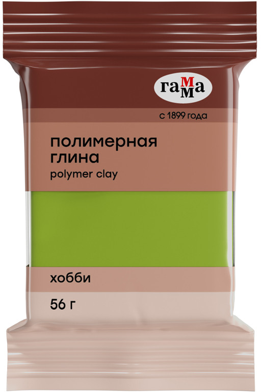 Глина полимерная «Хобби», светло-зеленый | Хобби | Гамма