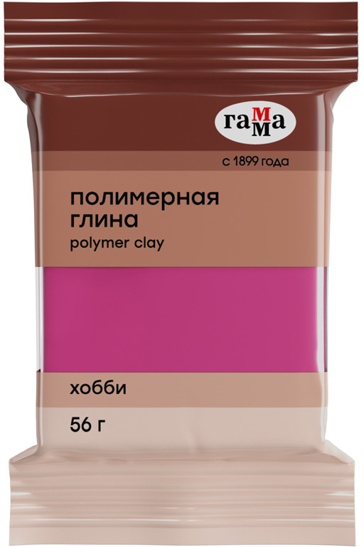Глина полимерная «Хобби», фуксия | Хобби | Гамма