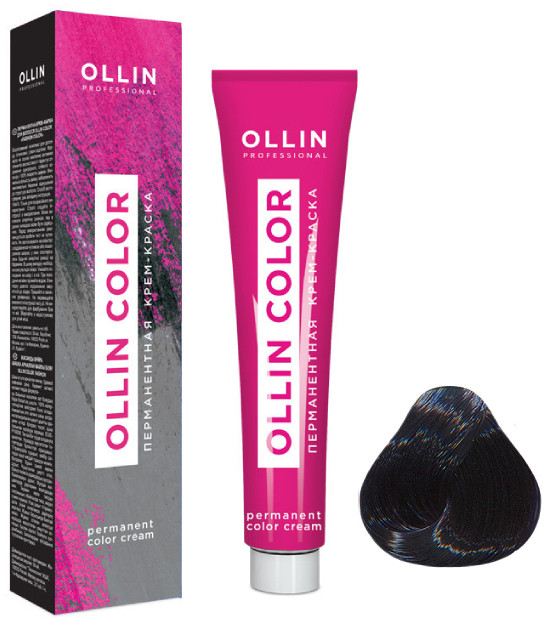 Крем-краска для волос перманентная, оттенок 0/88 Синий | Ollin Color | Ollin Professional