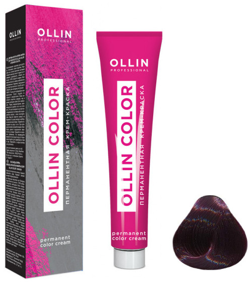 Крем-краска для волос перманентная, оттенок 2/22 Черный фиолетовый | Ollin Color | Ollin Professional