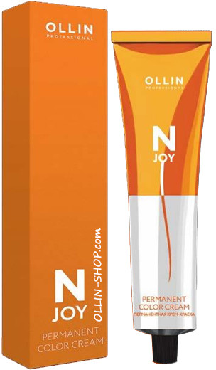 Крем-краска для волос перманентная, оттенок 5/77 Светлый шатен интенсивно-коричневый | N-Joy | Ollin Professional