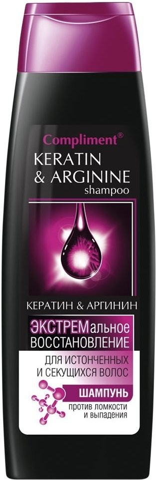 Шампунь для волос | Кератин & Аргинин | Compliment