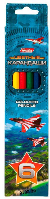 Набор цветных карандашей | Милитари | Hatber