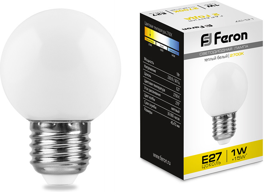 Лампа светодиодная LB-37 | Feron