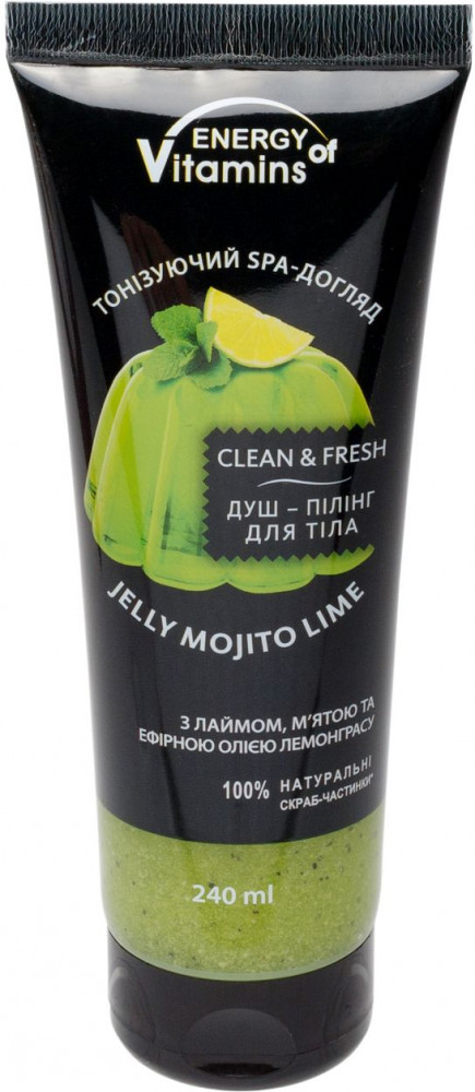 Душ-пилинг для тела «Мохито Лайм с мятой» | Energy of Vitamins