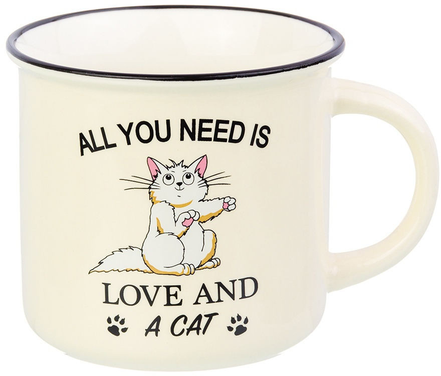 Кружка «All you need is love and a cat» | Elan Gallery