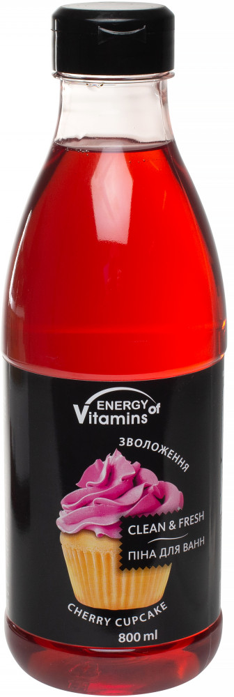 Коктейль-пена для ванн увлажняющая «Вишневое наслаждение» | Energy of Vitamins