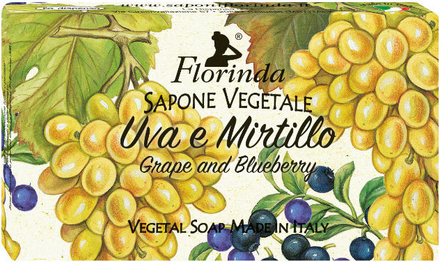 Мыло для рук натуральное ручной работы «Виноград и черника» | Фруктовая страсть | Florinda