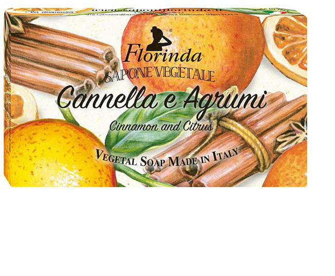 Мыло для рук натуральное ручной работы «Корица и цитрус» | Коллекция одного аромата | Florinda