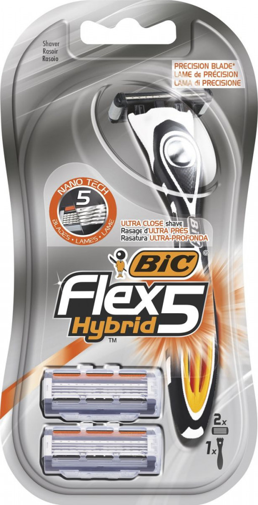 Бритвы со сменными кассетами «Flex 5 Hybrid» | Flex 5 Hybrid | Bic