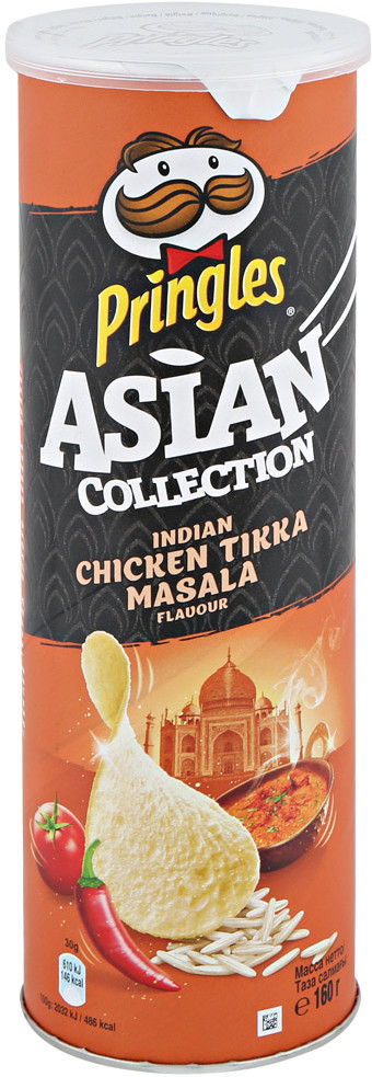 Чипсы рисовые «Курица с индийскими специями Тикка масала» | Asian Collection | Pringles
