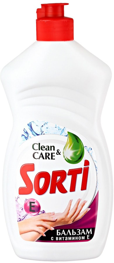 Средство для мытья посуды с витамином Е | Clean&care | Sorti