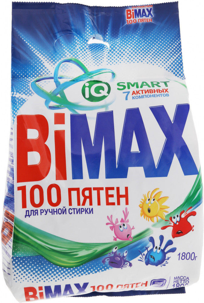 Порошок стиральный для ручной стирки | 100 пятен | Bimax
