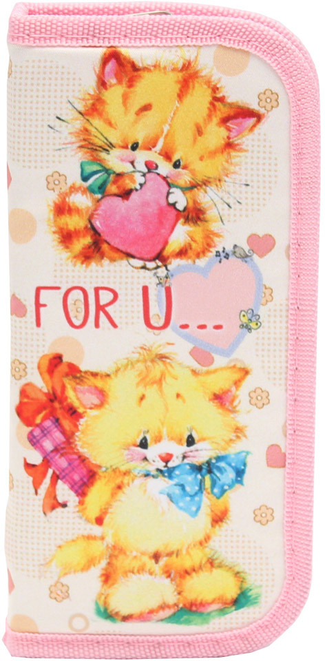 Пенал школьный «Романтичные котята» | Проф-Пресс