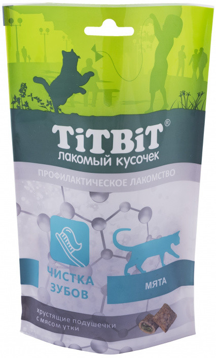 Подушечки хрустящие с мясом утки для кошек | TiTBiT