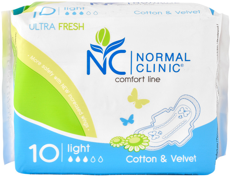 Прокладки женские «Comfort Cotton & Velvet» | Cotton & Velvet | Normal Clinic