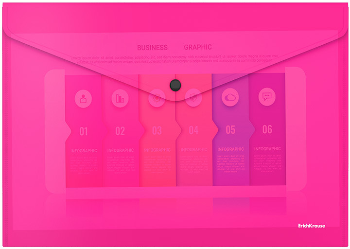 Папка-конверт на кнопке | Erich Krause