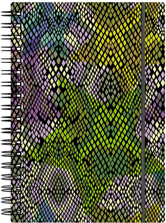 Тетрадь общая на спирали | Purple Python | Erich Krause