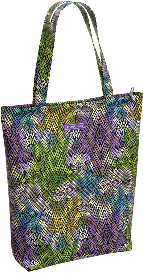 Сумка-шоппер на молнии | Purple Python | Erich Krause