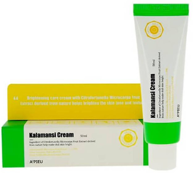 Крем для лица осветляющий с экстрактом каламанси | A'pieu