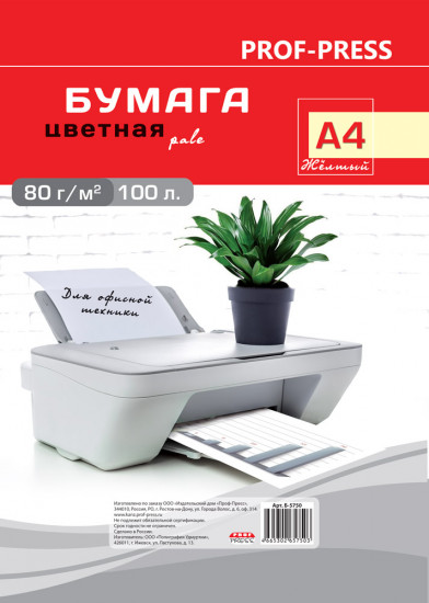 Бумага цветная «Pale»